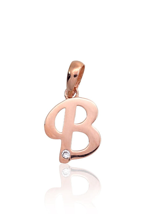 Gold pendant #1300909(Au-R)_CZ, Red Gold 585°, Zirkons
