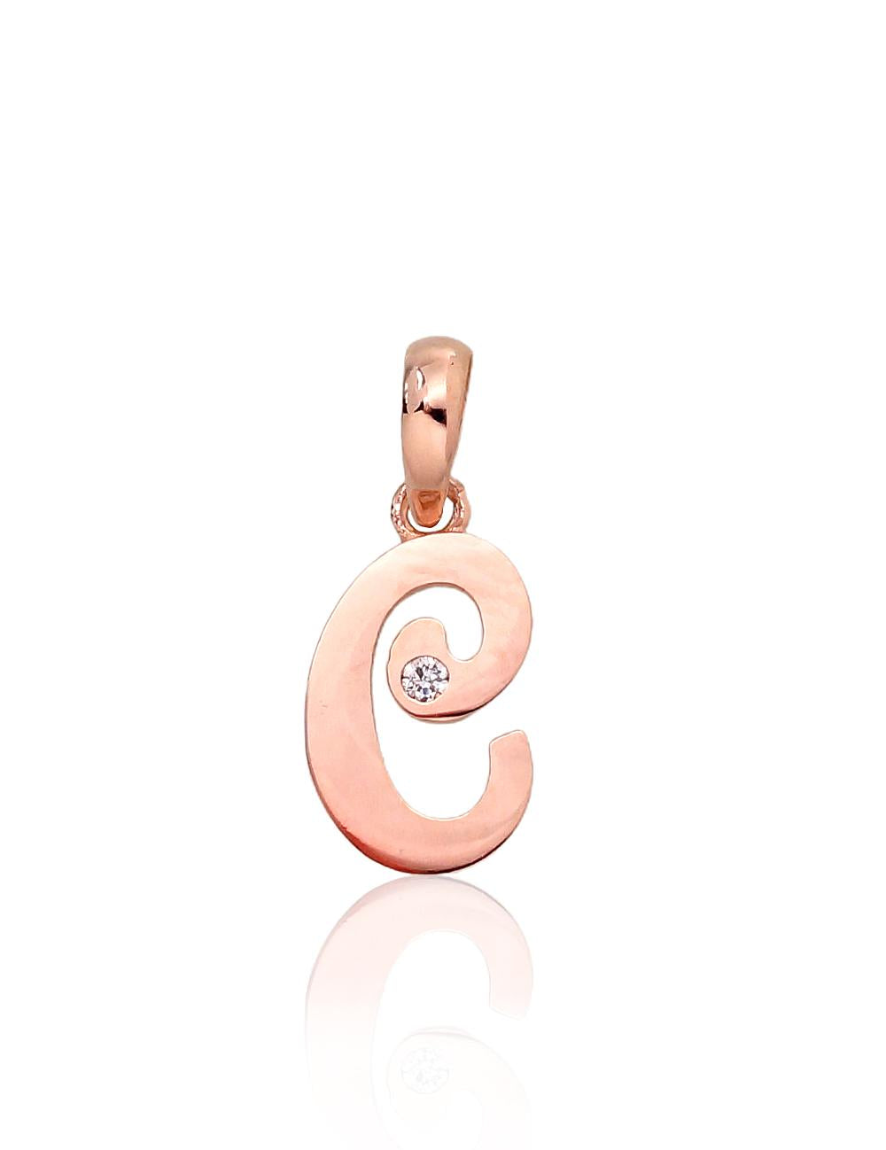 Gold pendant #1300910(Au-R)_CZ, Red Gold 585°, Zirkons