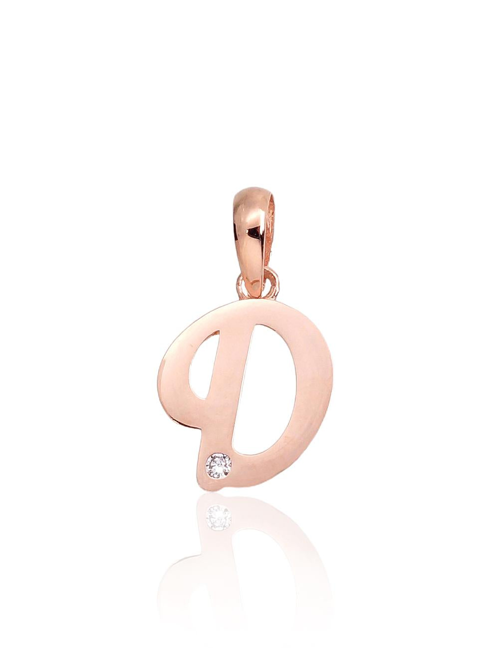 Gold pendant #1300911(Au-R)_CZ, Red Gold 585°, Zirkons