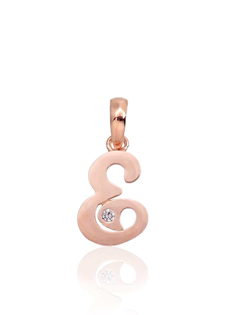 Gold pendant #1300912(Au-R)_CZ, Red Gold 585°, Zirkons