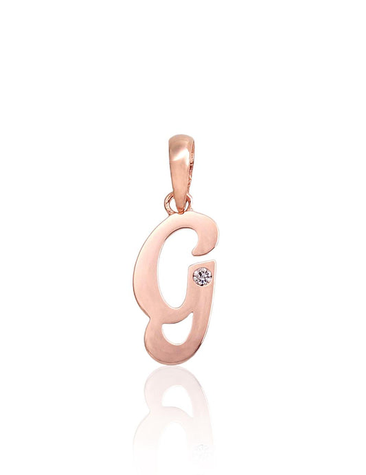 Gold pendant #1300914(Au-R)_CZ, Red Gold 585°, Zirkons