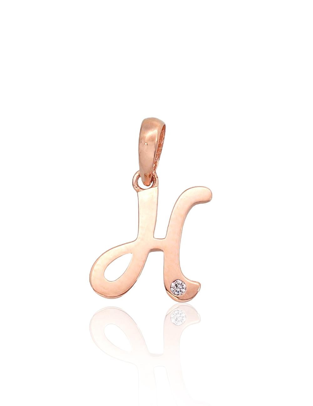 Gold pendant #1300915(Au-R)_CZ, Red Gold 585°, Zirkons