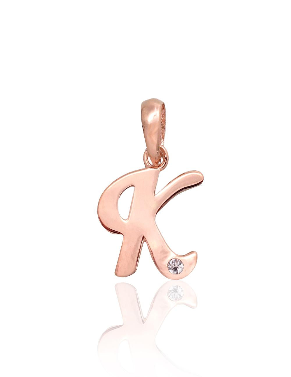 Gold pendant #1300918(Au-R)_CZ, Red Gold 585°, Zirkons