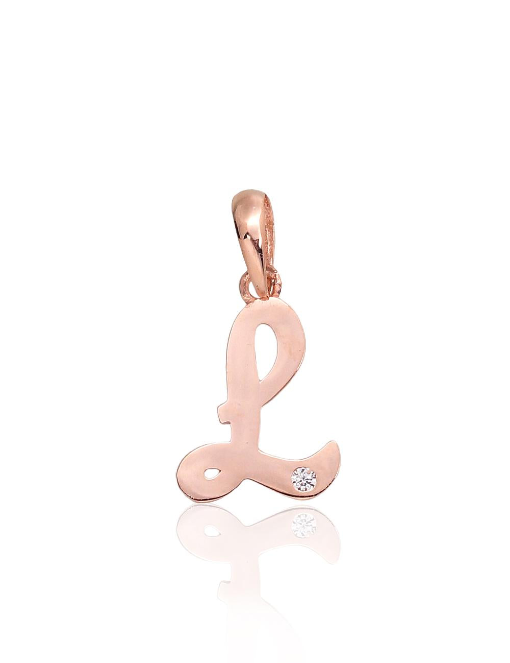 Gold pendant #1300919(Au-R)_CZ, Red Gold 585°, Zirkons