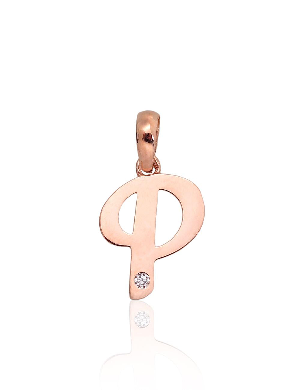 Gold pendant #1300923(Au-R)_CZ, Red Gold 585°, Zirkons