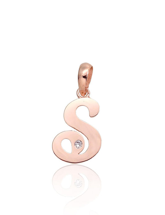 Gold pendant #1300925(Au-R)_CZ, Red Gold 585°, Zirkons