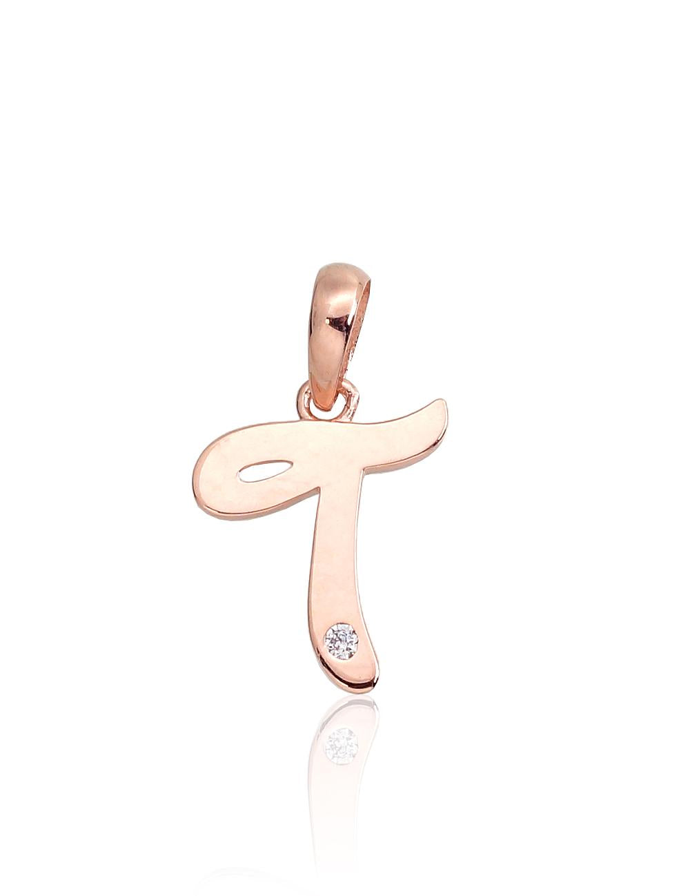 Gold pendant #1300926(Au-R)_CZ, Red Gold 585°, Zirkons