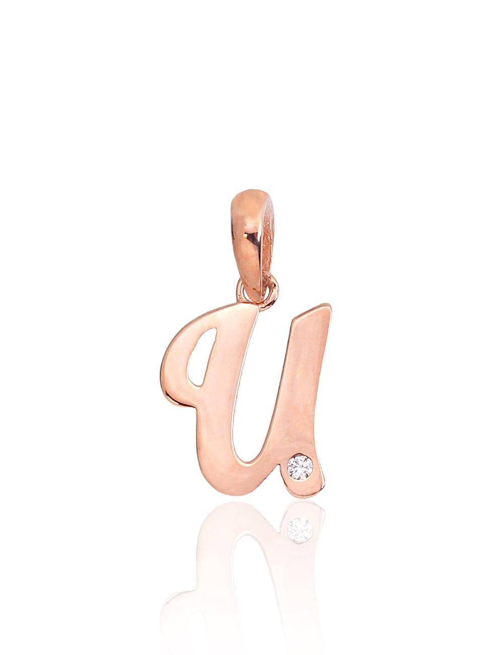 Gold pendant #1300927(Au-R)_CZ, Red Gold 585°, Zirkons