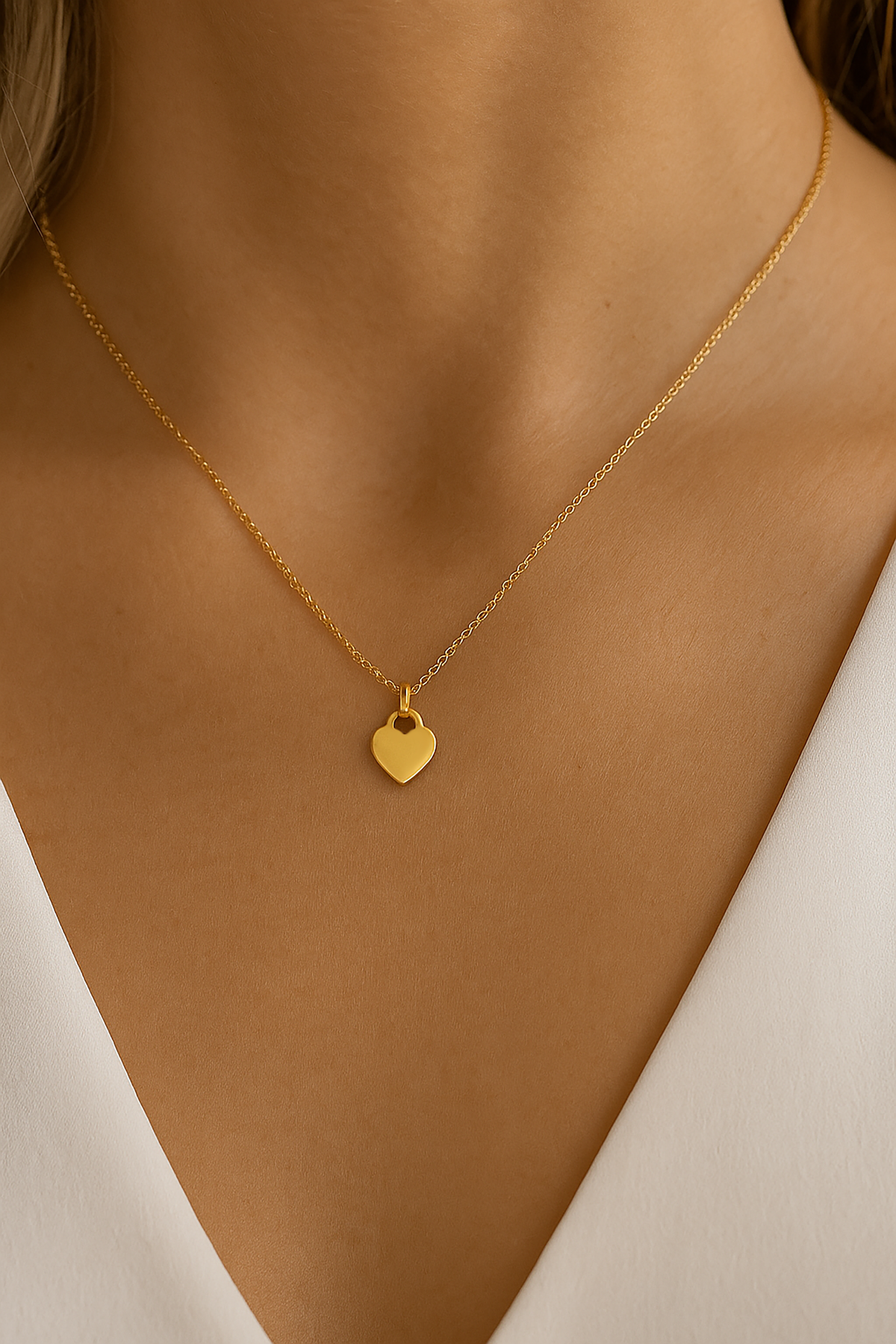 Personalized Gold Heart Pendant