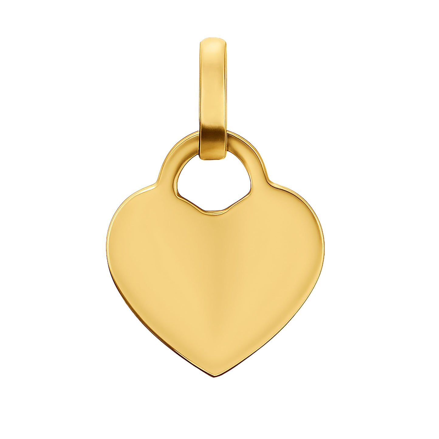 Personalized Gold Heart Pendant