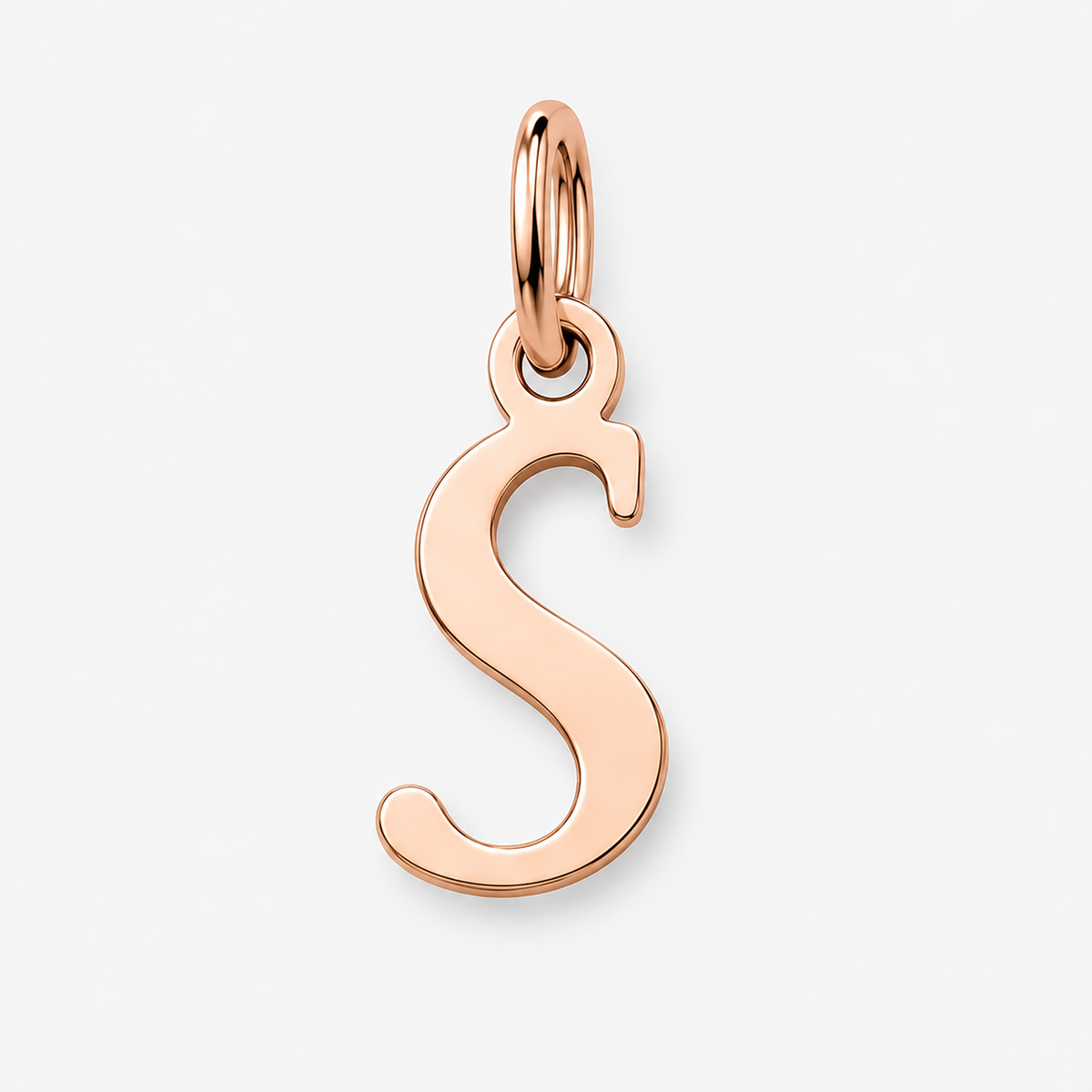 Gold Letter Pendant A–Z | 14K Gold Initial Necklace Charm