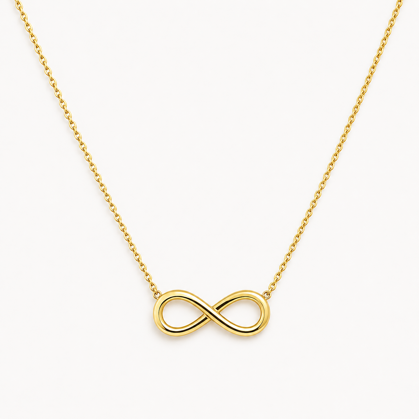 14K Gold Infinity Necklace