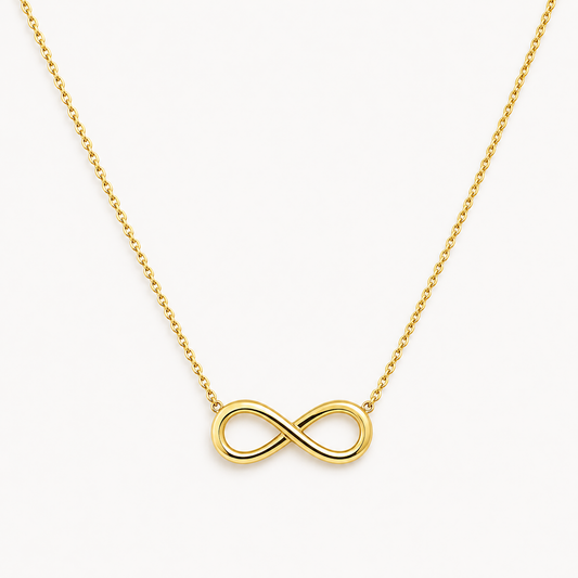 14K Gold Infinity Necklace